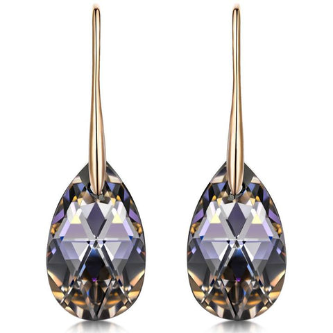 BLACK AURORA DROP EARRINGS