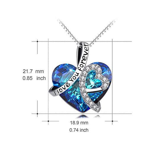 I LOVE YOU FOREVER HEART NECKLACE