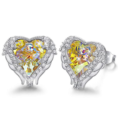 AURORA HEART & WING EARRINGS
