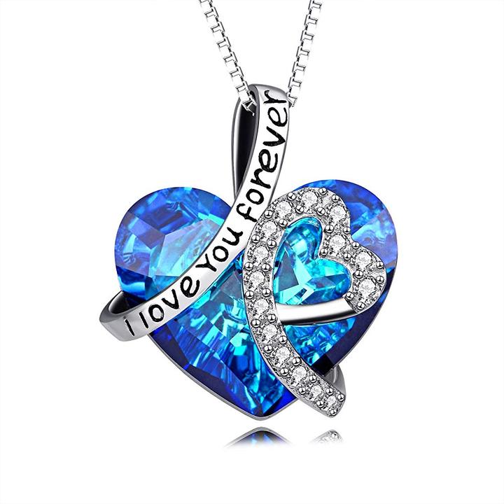 I LOVE YOU FOREVER HEART NECKLACE