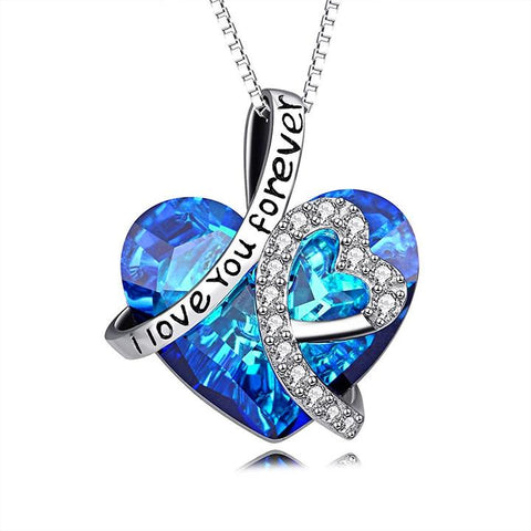 I LOVE YOU FOREVER HEART NECKLACE