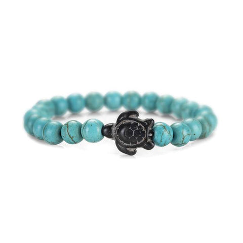BLUE TURTLE STONE BRACELET