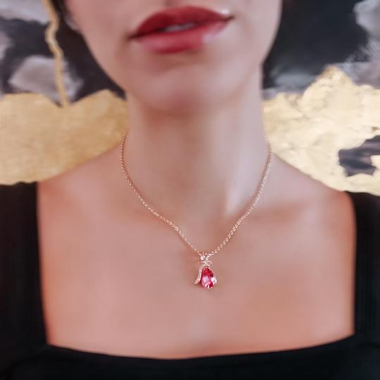 CRYSTAL ROSE NECKLACE