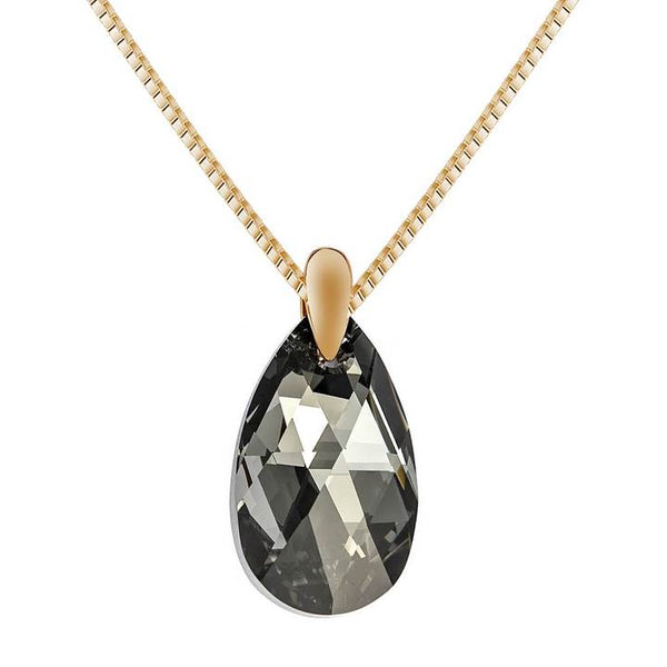 BLACK AURORA CRYSTAL NECKLACE