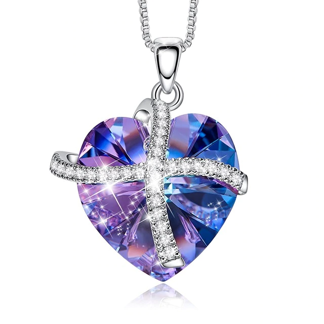 PURPLE INFINITY LOVE NECKLACE